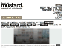 Tablet Screenshot of mustardmarketing.com